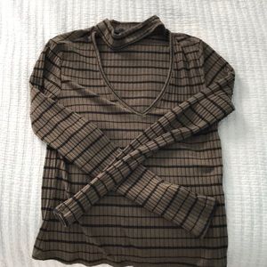 Fake turtle neck long sleeve